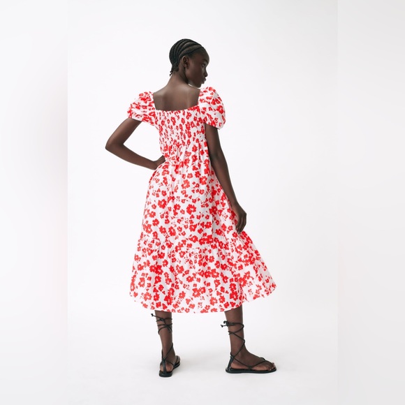 ZARA - PRINTED POPLIN DRESS - Picture 2 of 11